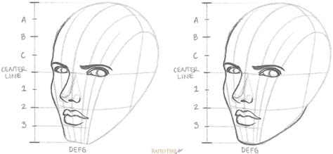 How To Draw A Face From 34 View Rapidfireart