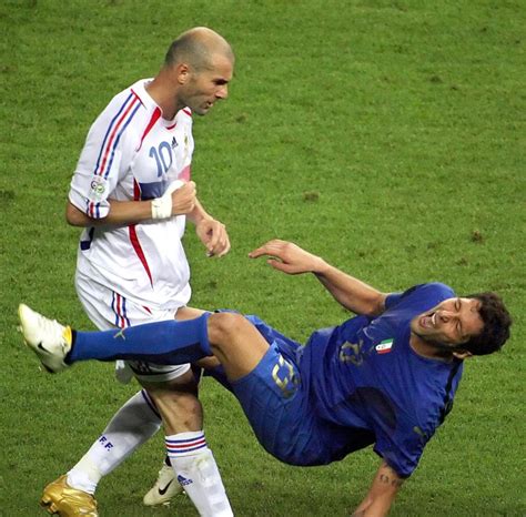 Zidane headbutts materazzi in extra time of the 2006 world cup final. SEE IT: Zidane's World Cup head butt subject of new ...