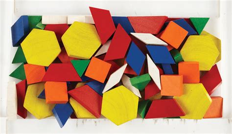 Wooden Pattern Blocks – Jar of 250 – Learn Heaps