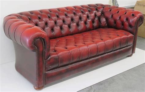 Vintage Leather Tufted Chesterfield Sofa At 1stdibs Epecnosa