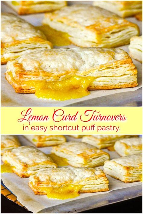 Lemon Turnovers In Sour Cream Pastry For The Love Of Lemon Recipe