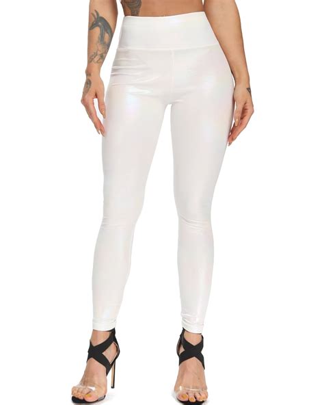 seasum seasum womens faux leather pants high waisted sexy stretchy leggings butt lifting