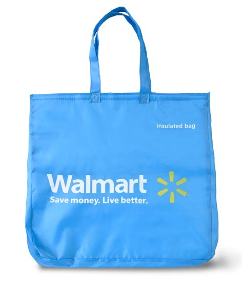 Walmart Reusable Insulated Polyethylene Grocery Bag, Blue - Walmart.com - Walmart.com