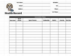 Some of these puppy shots are required, while others are highly recommended. printable dog shot record forms | Dog shot Record ...