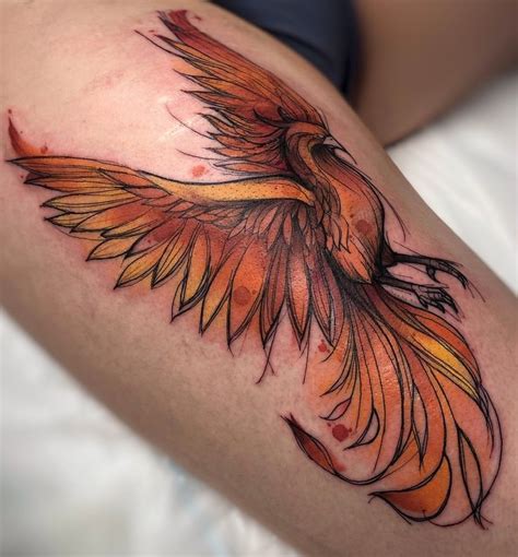 40 Watercolor Phoenix Tattoo Ideas Em 2021 Tatuagem De Fênix