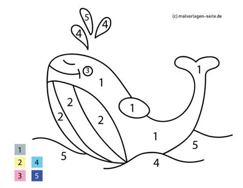 Tolle Malen nach Zahlen für Kinder - Dino | Kostenlose Ausmalbilder