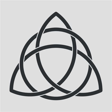 Triquetra Or Trinity Knot Sign Pagan Symbol Of Eternity Celtic