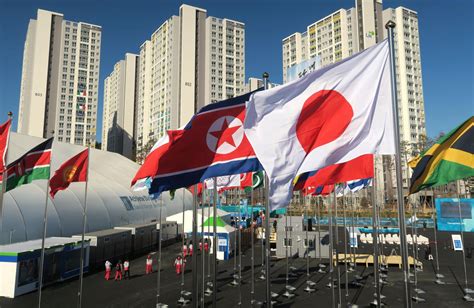 North Korea flags now flying in the south at PyeongChang | SnowsBest