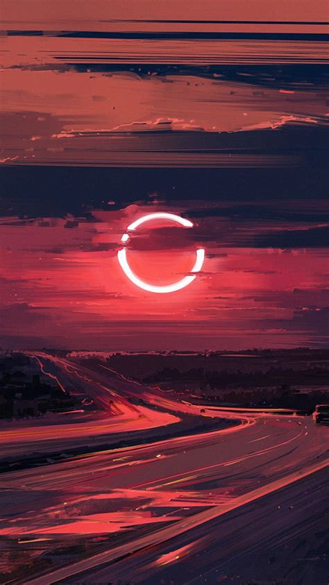 Cloud Eclipse Evening Moon Ut Wallpaper 1080x1920 Wallpaper