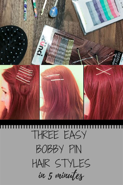 3 Easy Bobby Pin Hair Styles Momtrends
