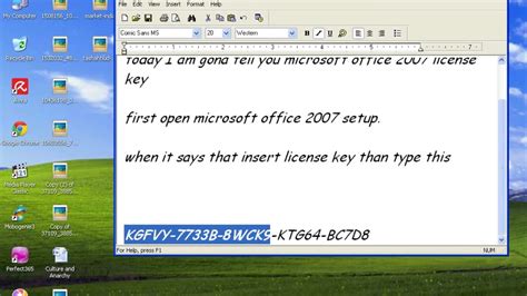 License Key For Microsoft Office 2007 Licență Blog