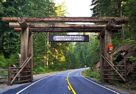 Entrance To Mount Rainier National Park Big Creek Campground Farm