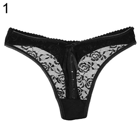 2016 New Arrival Womens Sexy Lace V String Briefs Panties Thongs G String Lingerie Underwear