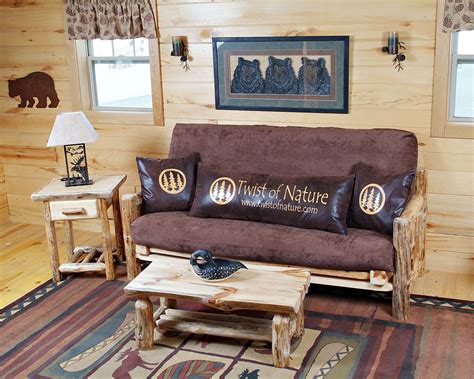Twist Of Natures Full Size Log Futon Great Package Deals Available
