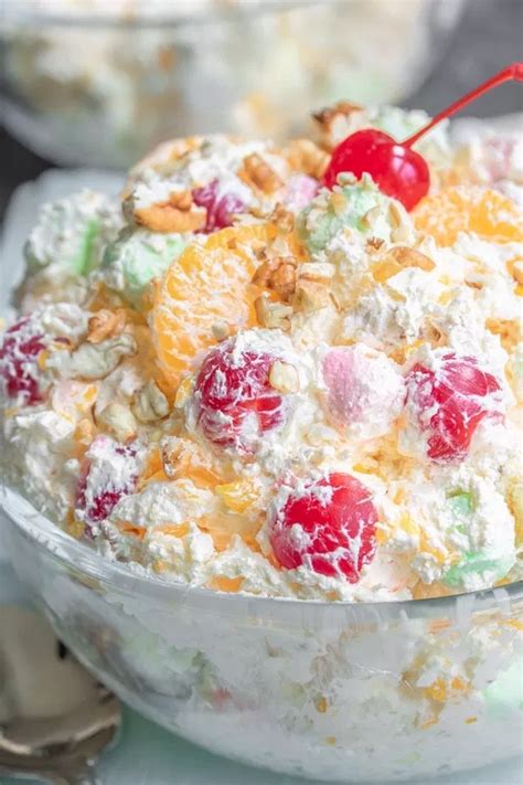 This Classic Ambrosia Salad Recipe Is Made With Cool Whip Canned Fruit