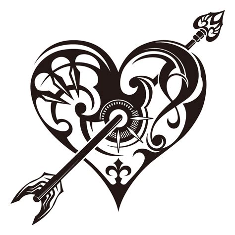 Overview of various tribal tattoos + 25 free designs. 20 Beautiful Tribal Heart Tattoos