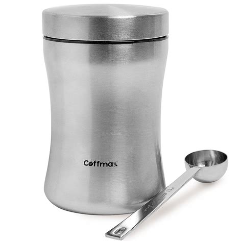 Coffee does best stored in a dry, airtight container. Coffee Storage Canister - Stainless Steel Airtight ...
