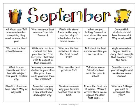 Monthly Writing Prompts To Engage Students And Make Writing Fun