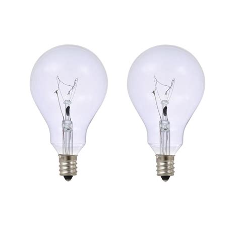 They are most likely 7 watt night light bulbs. Ceiling Fans That Use Regular Light Bulbs | Shelly Lighting