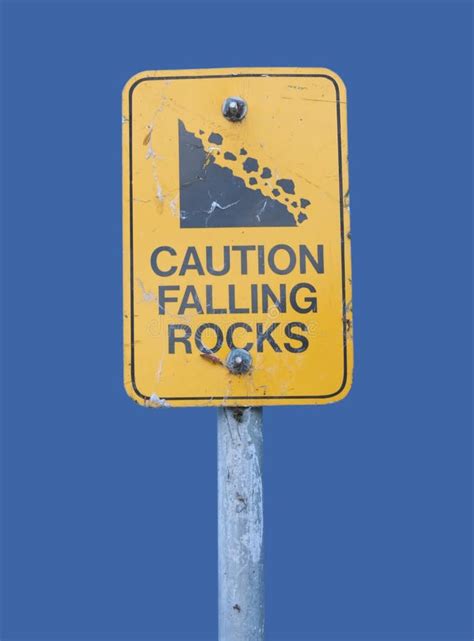 13 Sign Falling Rocks Free Stock Photos Stockfreeimages