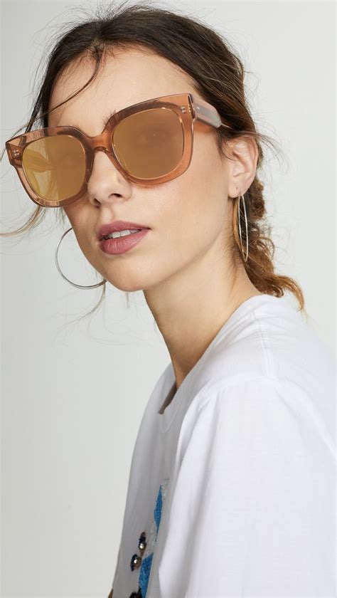 Chimi Peach 008 Sunglasses With Mirror Lenses On Garmentory