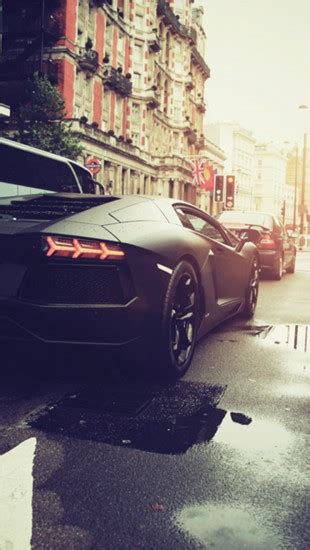 Matte Black Aventador The Iphone Wallpapers