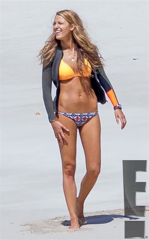 Photos From Blake Lively Bares Her Bikini Body On The Shallows Set E