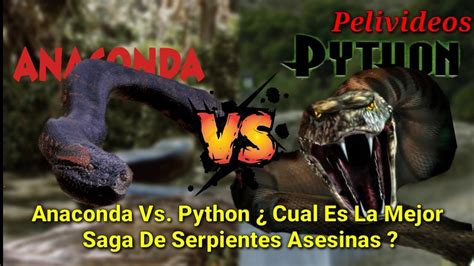 Anaconda Vs Python Pelivideos Oficial Youtube