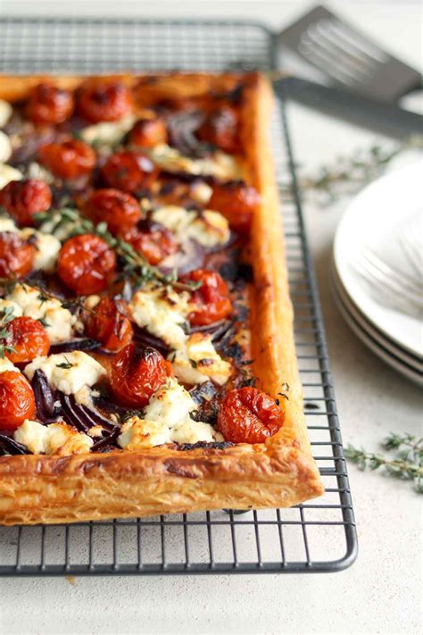 Puree cottage cheese in a food processor. Goat's Cheese Tart with Roasted Cherry Tomatoes - The Last ...