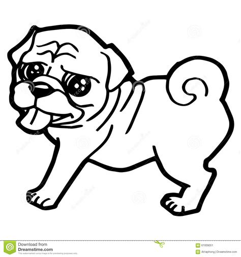 New Pug Para Colorear PNG - Latino