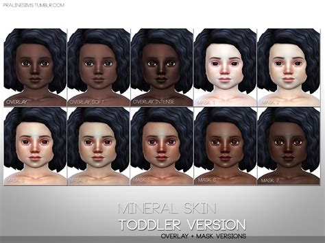 Sims 4 Ccs The Best Mineral Skin Toddler Version By Pralinesims