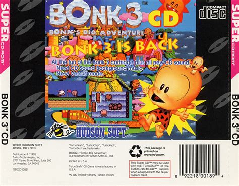 The Bonk Compendium The Games Bonk 3 Cd Bonks Big Adventure