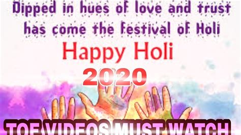 Happy Holi 2020 Whatsapp Status Toe Videos Lucky Singh Insta