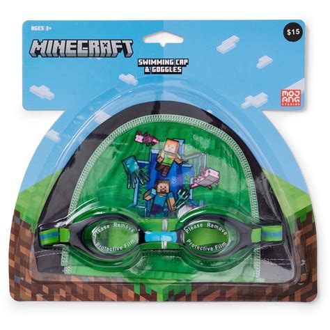 Minecraft Kids Goggles And Cap Set Multi Big W