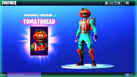 Fortnite New Tomatohead Skin Featured And Daily Skins And Items