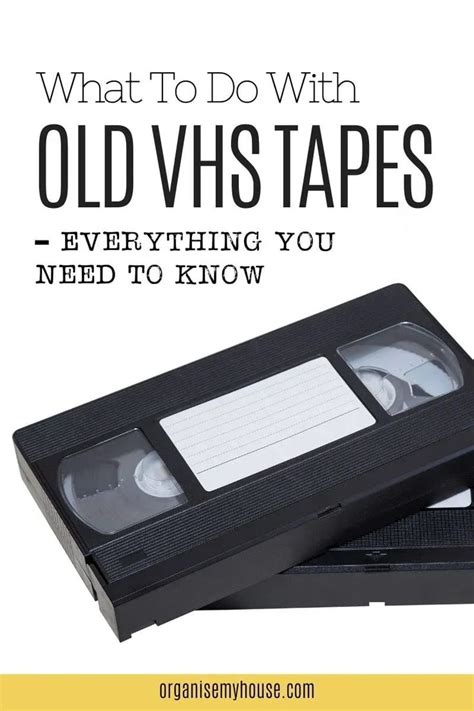 Ready To Let Your Old Vhs Tapes Go There Are A Few Options For What To