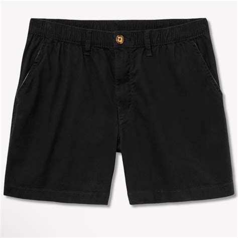 Chubbies Shorts Chubbies Black Pull On Elastic Waist Minimal Summer 7 Inch Inseam Shorts