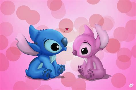 Valentine Stitch By Colam Stitch Disney Cute Disney Drawings Cute Disney Wallpaper