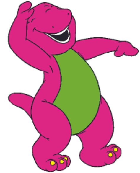 Happy Laugh Barney The Dinosaur Show Mascot Tv Show Wall Decals Decor