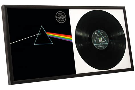 Robust plastic frame and glass cover. Vinyl Album 12" Black Aluminium Record Cover Sleeve ...