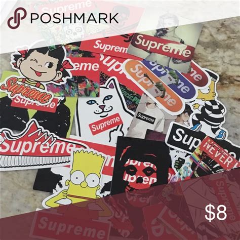 I'm not seeing too awfully much from supreme, but they do have some and you. 25 Vinyl Supreme Stickers NWT | Supreme sticker