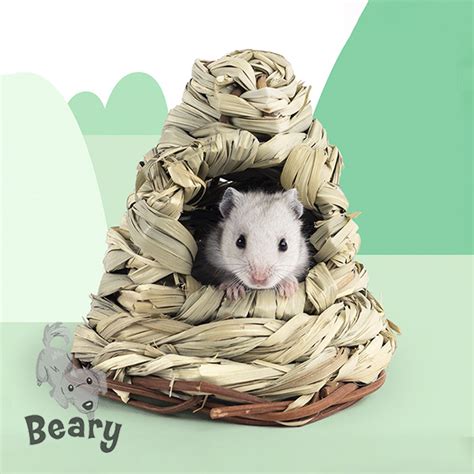 Niteangel Natural Grass Woven Hut For Hamster Beary