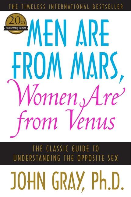 Men Are From Mars Women Are From Venus John Gray Paperback