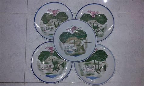 Untuk menggambar sebuah pemandangan indah kamu harus ber imajinasi. art shop abu malang: 5 piring lawas gambar pemandangan dan ...
