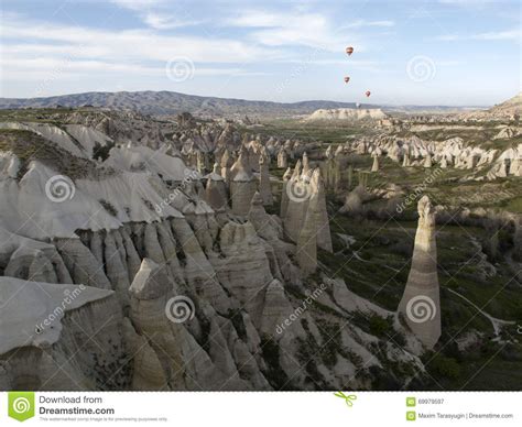 World Heritage Cappadocia Goereme Turkey Balloons Over Goreme