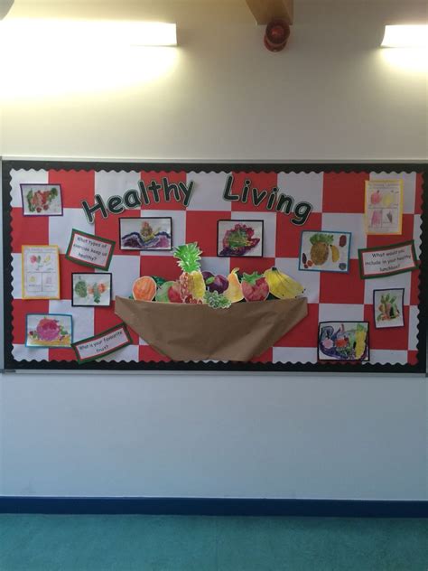 Healthy Living Display Collaboration Of Kids Work Through Reception