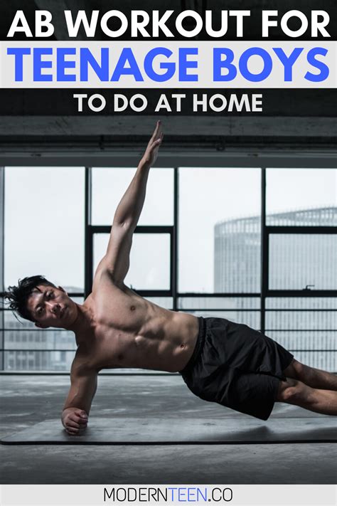Ab Workout For Teenage Guys At Home 4 Easy Steps In 2020 With Images