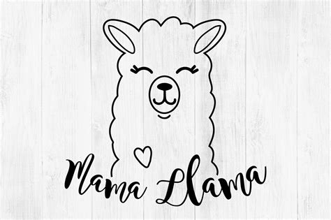 Download Mama Llama SVG, Llama Clipart, Cute Llama, Llama Face By ...
