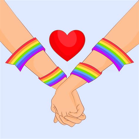 Lgbtq Pride Month Rainbow Flag Love Couple 2791241 Vector Art At