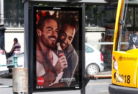 coca cola featured same sex couples in a hungarian ad campaign that has triggered calls for a